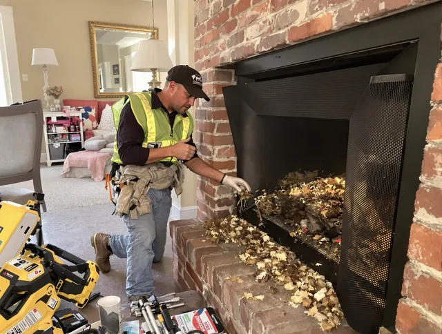 Safe screening installation by Westlake Chimney Sweep in Westlake, OH