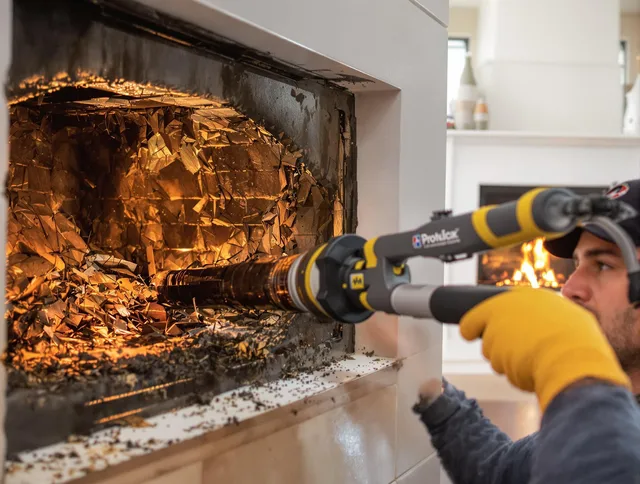 Professional chimney cleaning by Westlake Chimney Sweep in Westlake, OH