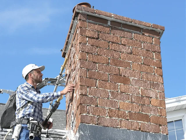 Brickwork for a chimney rebuild by Westlake Chimney Sweep in Westlake, OH