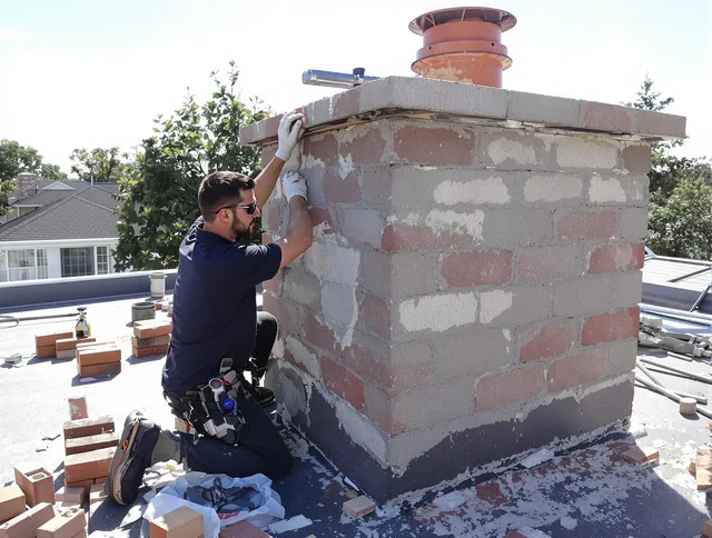 Advanced chimney repair process by Westlake Chimney Sweep in Westlake, OH