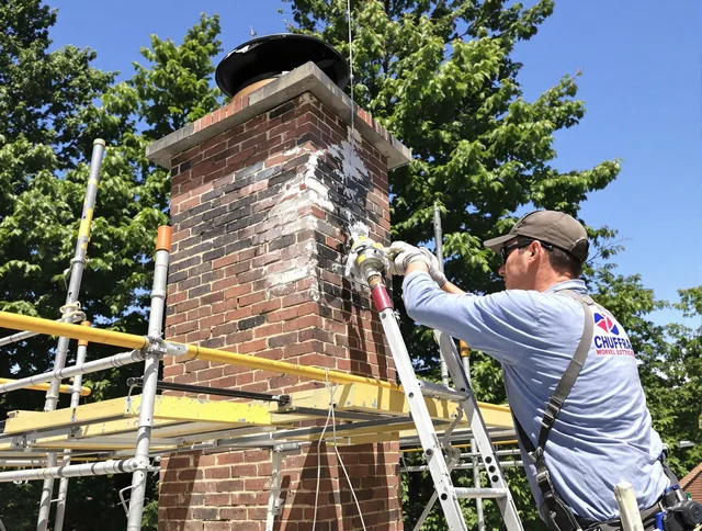 Structural chimney repair by Westlake Chimney Sweep in Westlake, OH