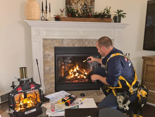 Safety-focused fireplace inspection by Westlake Chimney Sweep in Westlake, OH
