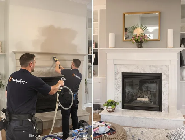 Professional soot removal by Westlake Chimney Sweep team in Westlake, OH
